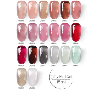 UR SUGAR สีทาเล็บ UV LED เจลลี่ สีเงาสวย ตรงปก ติดทนนาน ขนาด 15ml.🌈พร้อมส่งในไทย🌈รี
