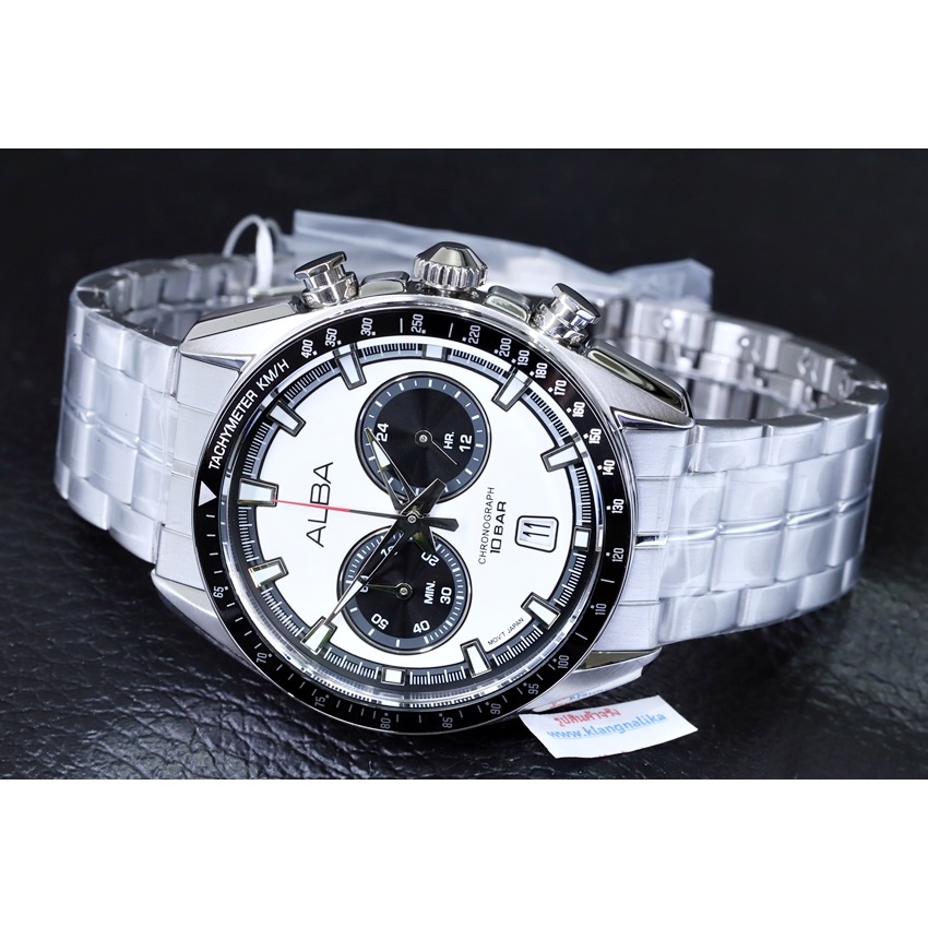 (แถมกล่องแบบพกพา) นาฬิกา Alba Quartz Chronograph รุ่น A4B023X / A4B023X1