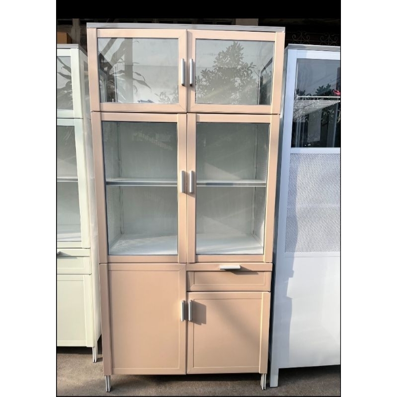 ตู้ครัวอลูมิเนียมแท้ 100% / ตู้กับข้าว 90 , 100 CM