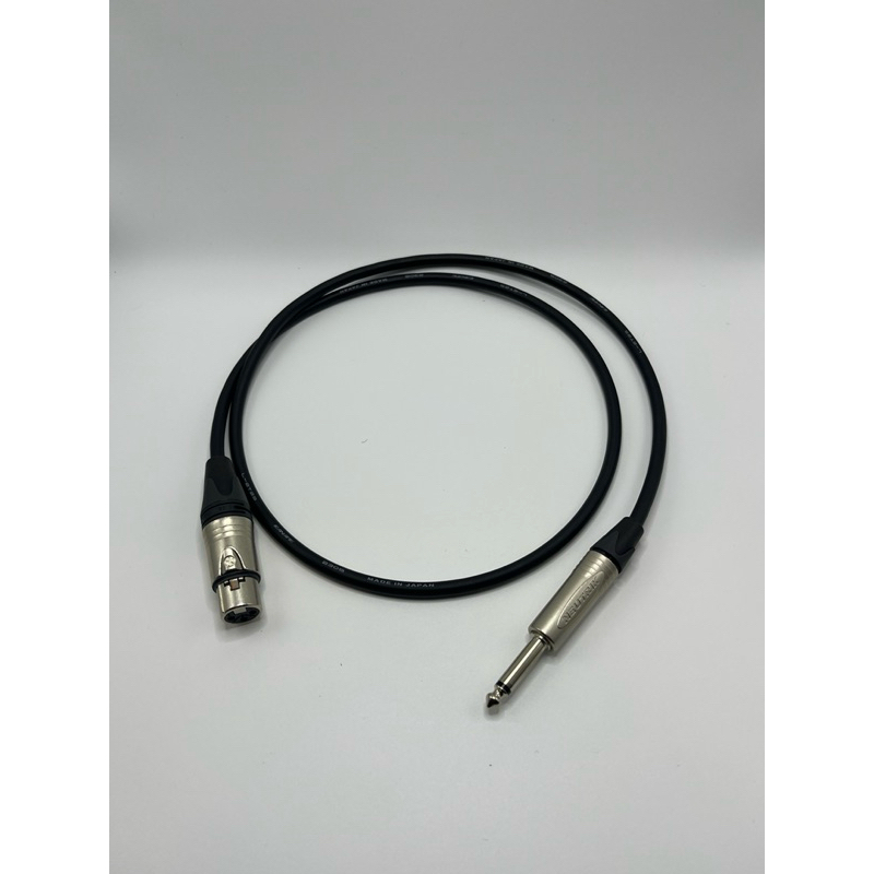 สายxlrเมีย-แจ๊คโมโน ตรง/งอทำจากสายยี่ห้อCanareรุ่นL-2t2sหัวยี่ห้อNeutrik