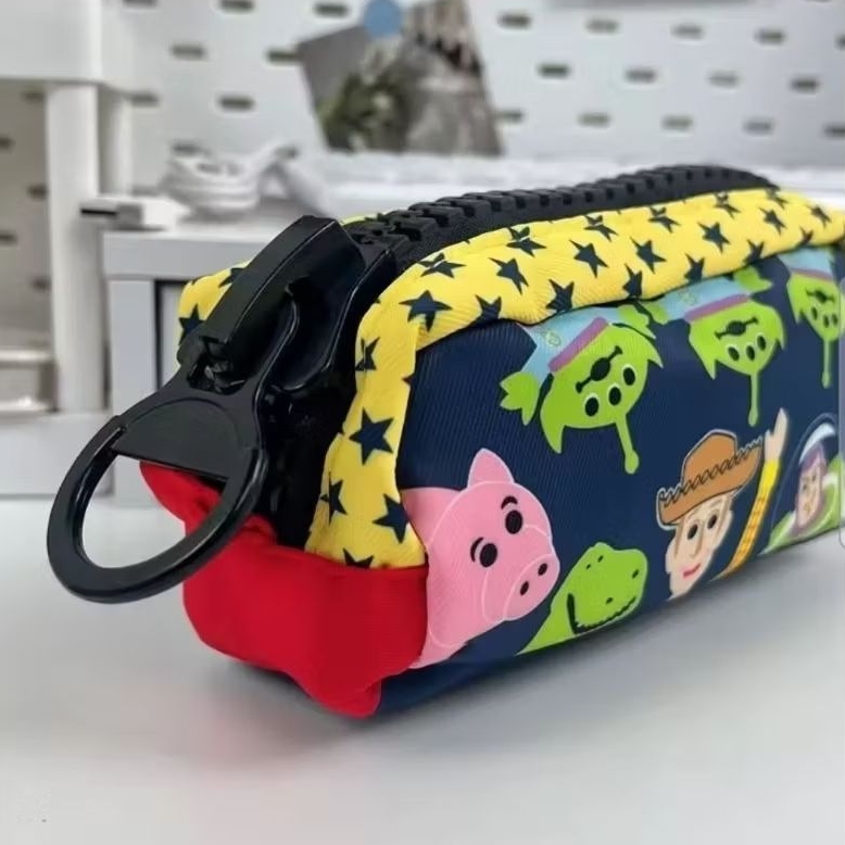 พร้อมส่งจากไทย กระเป๋าดินสอ กระเป๋าเครื่องเขียน  กระเป๋าอเนกประสงค์ พิมพ์ลายการ์ตูน ใบใหญ่ จุของได้เยอะ