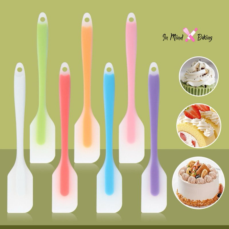 ไม้พายซิลิโคนใส ไร้รอยต่อ ยืดหยุ่นดี ปาดอ่างเกลี้ยง ไม้พาย  ซิลิโคน  สำหรับทำขนม ทำเค้ก
