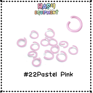 HasuEquipment (10g) 40ชิ้น+ ห่วงสี 8-10mm รุ่นหนา ห่วงกลม ห่วงคล้องจี้ ห่วงเชื่อม Hasu Equipment [RING]