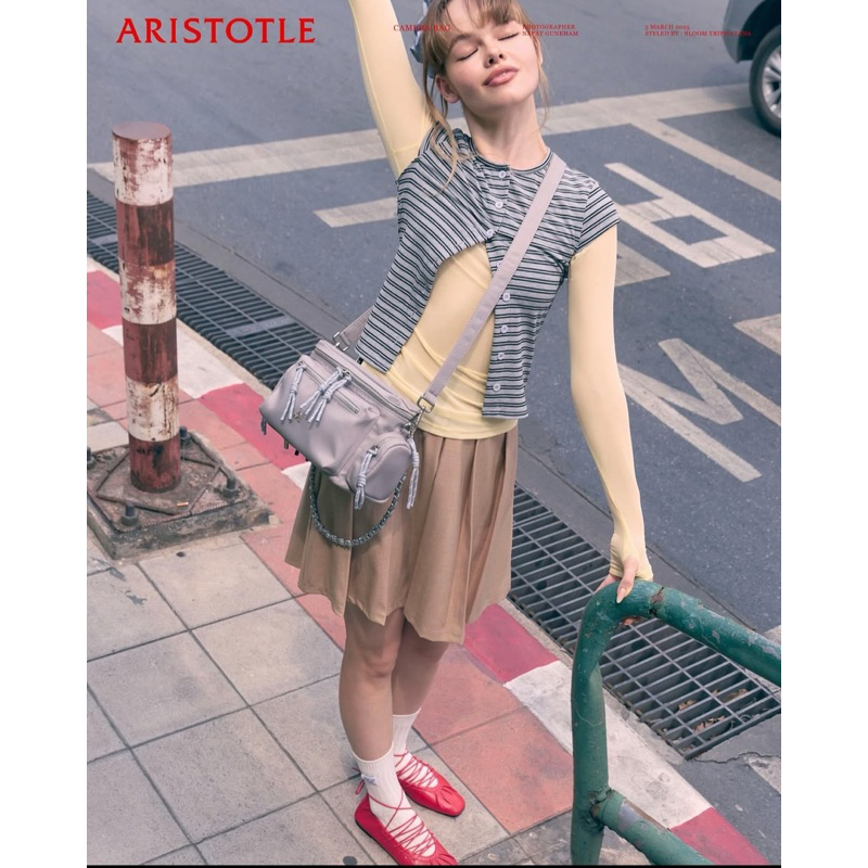 ใช้โค้ดลด20%-30%ได้น้าา ARISTOTLE BAG – CAMERA BAG ดัดแปลงมาจากกระเป๋ากล้อง มีสายสะพายไหล่ สายcrossbodyได้ - รูปที่ 4