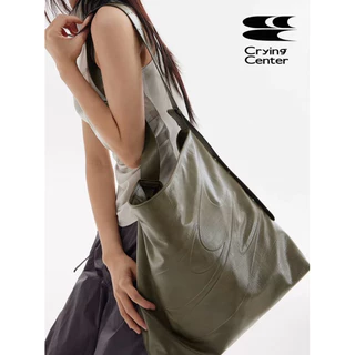 CryingCenter กระเป๋าสะพายข้าง/ครอสบอดี้ใบใหญ่ Oil Wax Bag