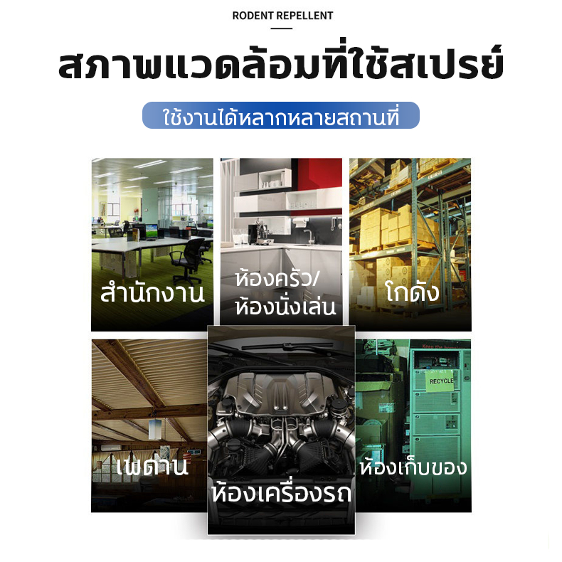 ซื้อ 1 แถม 1 สเปรย์ไล่หนูรถ 🐭ฉีดทีหนึ่งอยู่นานได้ 360 วัน🐭สเปรย์ไล่หนู น้ำยาไล่หนู สเปย์ไล่หนู 500ml ไล่หนูถาวร ได้ผล100 - รูปที่ 4
