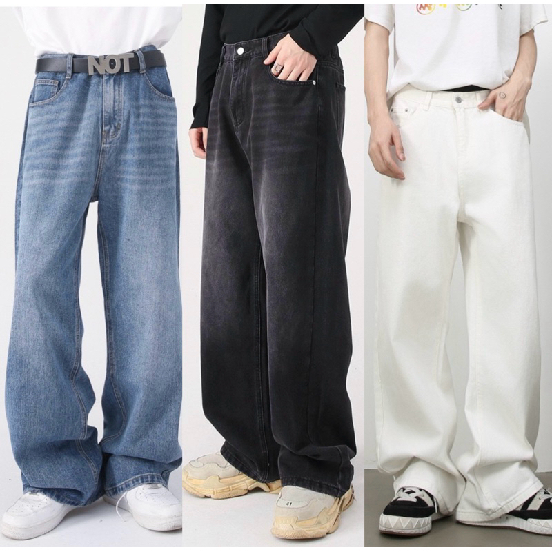 Inyourstyles.brand Loose Jeans กางเกงยีนส์ทรงกระบอกใหญ่ทรงหลวม สไตล์เกาหลี