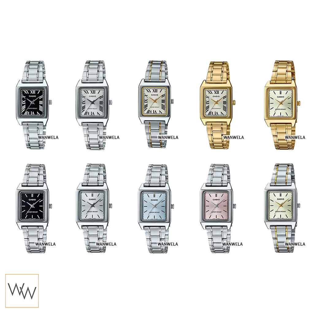 ของแท้ นาฬิกาข้อมือ Casio ผู้หญิง รุ่น LTP-V007 สายสแตนเลส