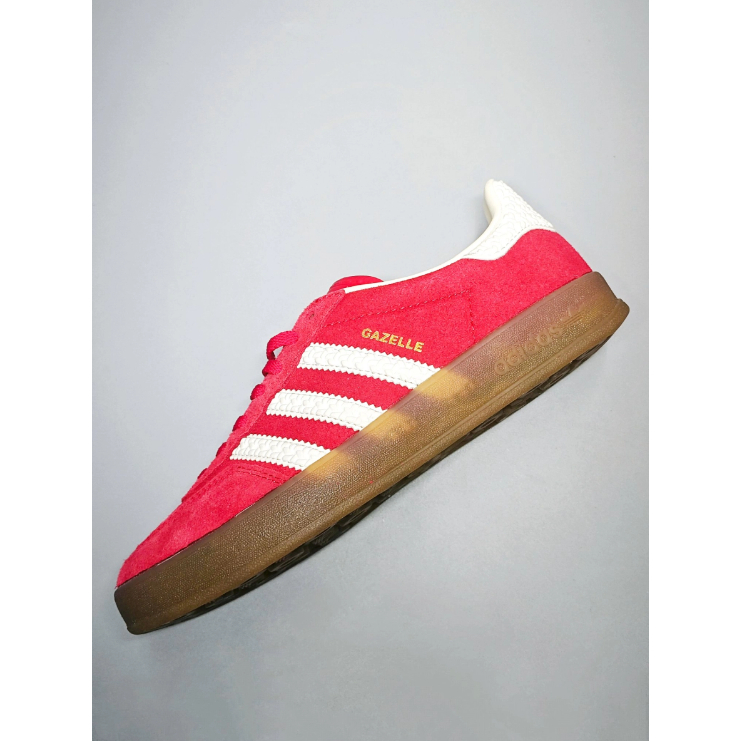 Adidas Origins GAZELLE INDOOR Wear resistant Low cut Board Shoes in Red and White