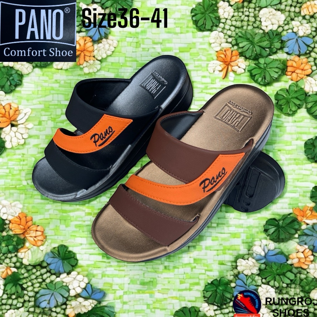 รองเท้าแฟชั้นผู้หญิงแบบเบสิคE03-B11พื้นPUสวยแบบสบายๆ2สีน้ำตาลและดำSize36-41สไตร์เรียบงาย