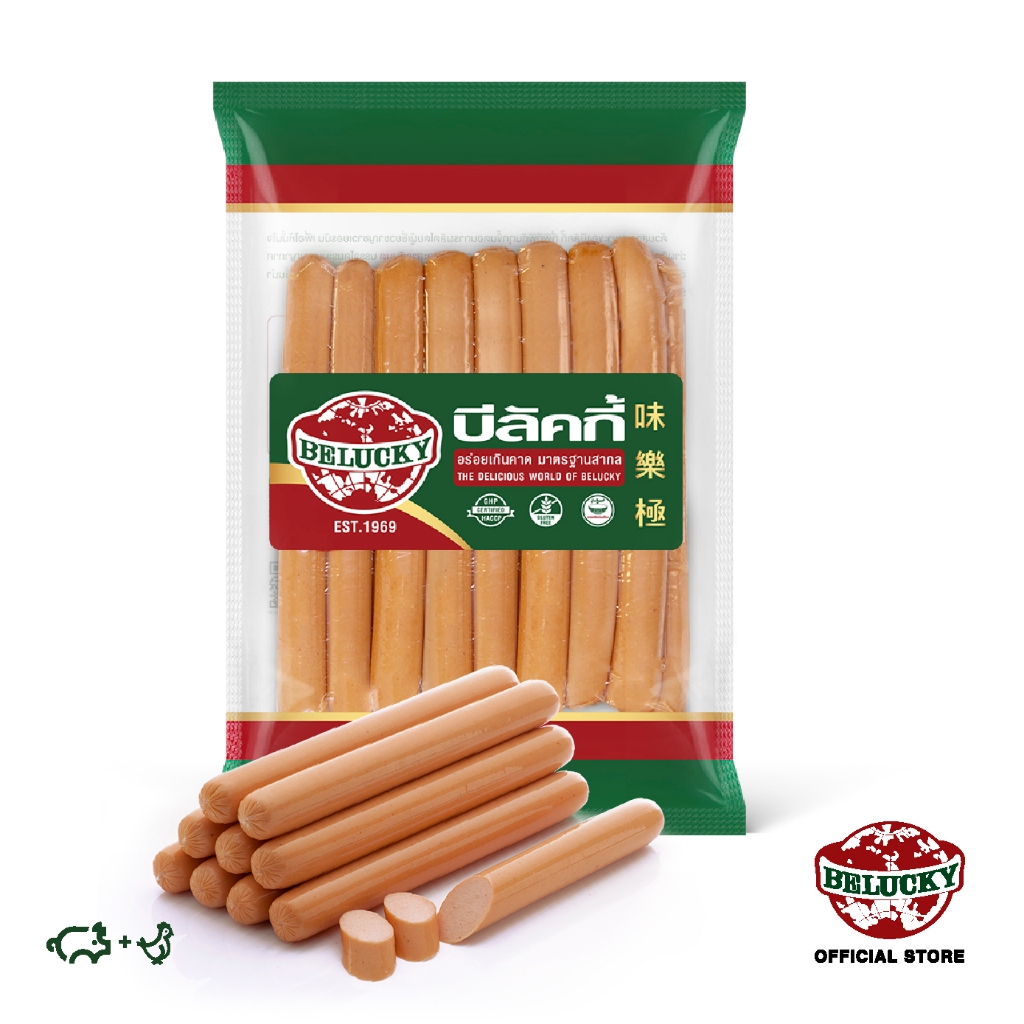 Belucky บีลัคกี้ Hotdog 8" ฮอทดอก 8 นิ้ว (1,000g )