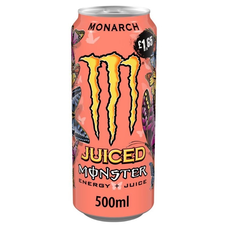 Monster Monarch Energy Drink 500ml - มอนสเตอร์ โมนาร์ค พีช เนคทารีน เครื่องดื่มชูกำลัง ขนาด 500มล.
