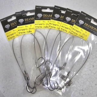 เบ็ดผูกสลิง สำหรับนักล่าฟันคม DIAMOND FISHING LIFE SPIRIT จำนวน 2 เส้น ต่อชุด