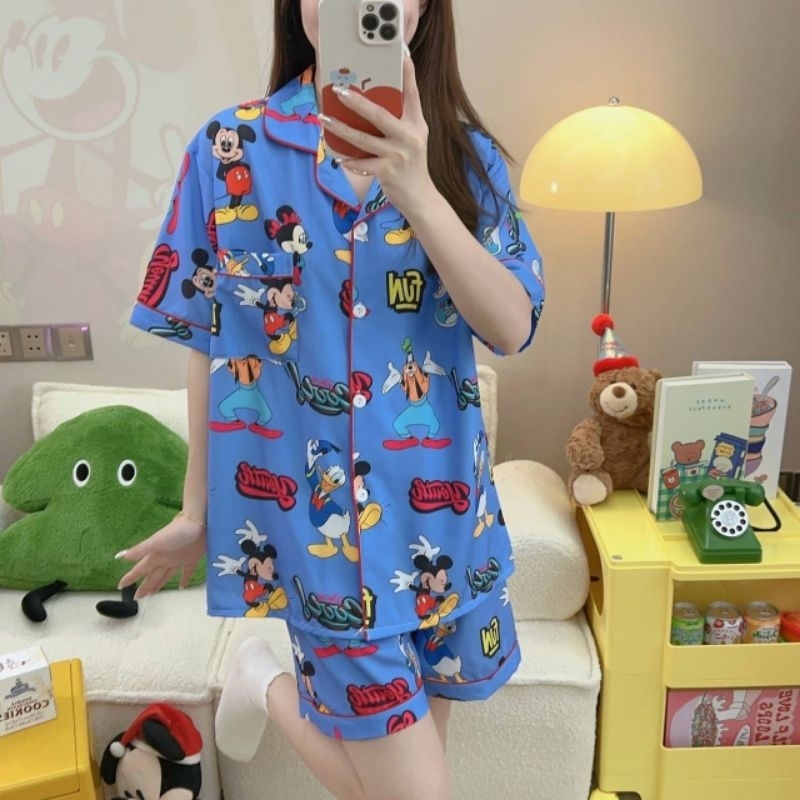 ชุดนอนน่ารัก(emoji)พร้อมส่งไหมอิตาลี(emoji)
(emoji)แขนสั้น + ขาสั้น