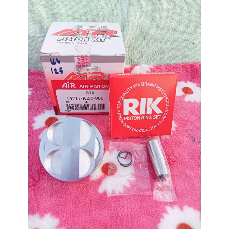 ลูกสูบ PCX 58-62 สลัก 14 หลบวาล์ว 4 วาล์ววาว 19/22 ตำรับใส่เวฟ 125 ชัก 5 ก้าน y100 ปะเก็นแผ่นเดียวๆ