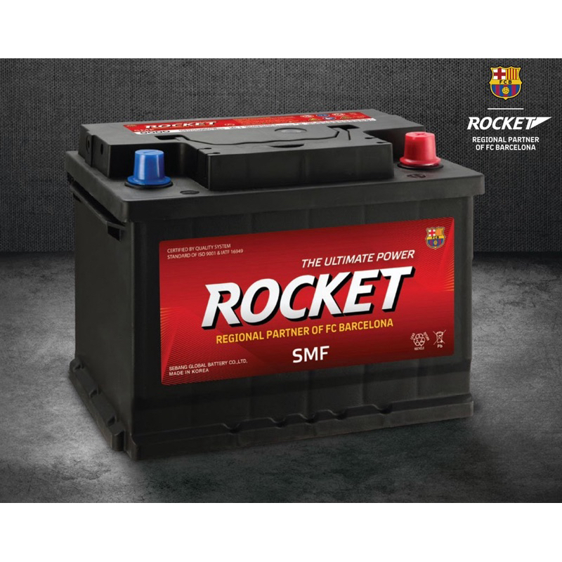 แบตเตอรี่รถยนต์ส่งฟรี ROCKET 75D31 SMF 75แอมป์ แบตเตอรี่แห้ง แบตเก๋งใหญ่ แบตกระบะ แบตรถ SUV MPV