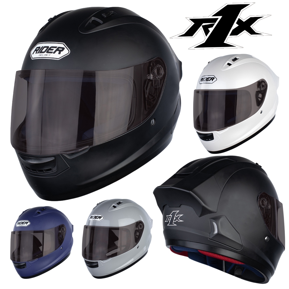 หมวกกันน็อค Rider R1X บอดี้หมวกเล็ก มีสปอยเลอร์ในตัว นวมถอดได้