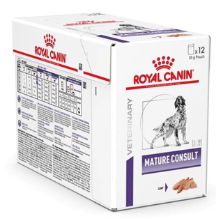 Royal Canin Mature Consult Pouch 85 g อาหารเปียกสำหรับสุนัขสูงวัยอายุ 8 ปีขึ้นไป 85 กรัม x 12 ซอง