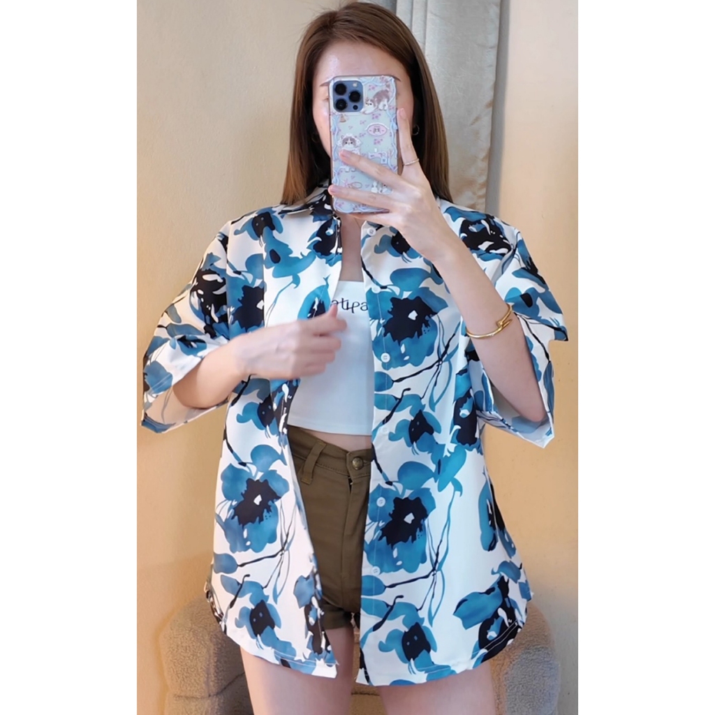 เสื้อฮาวาย #จัดส่งเร็ว เสื้อสงกรานต์ รับซัมเมอร์สีสันสดใสลายสุดฮิต เชิ้ตฮาวาย 🌻🌼🌷