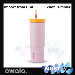 [พร้อมส่งOwala]แก้วOwala ของแท้ นำเข้าจากอเมริกา 24oz แก้วเก็บความเย็นมาพร้อมหลอดของแท้