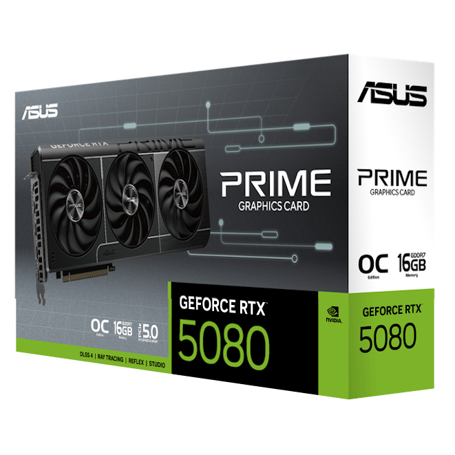 พร้อมจัดส่ง !!! VGA  (การ์ดจอเครื่องคอมพิวเตอร์) ASUS GEFORCE RTX 5080 PRIME O16G - 16GB GDDR7 ประกั