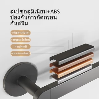 ecoco ราวพาดผ้าอลูมิเนียม ติดผนัง กันน้ำ ไม่เป็นสนิม ไม่ต้องเจาะผนัง ที่แขวนผ้าขนหนู ราวตากผ้า E24089-24093