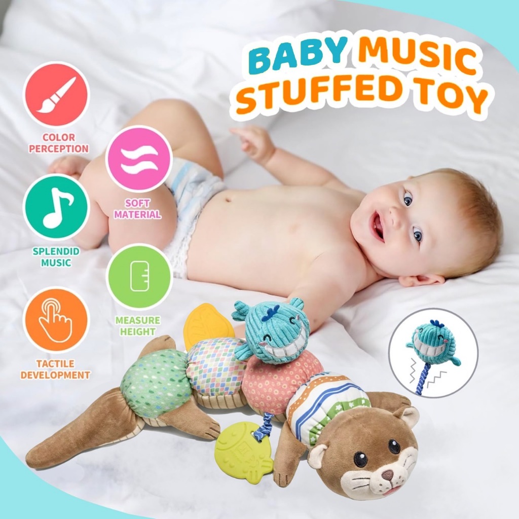 TUMAMA  ตุ๊กตารูปสัตว์ ดีไซน์ใหม่ล่าสุด ของเล่นเด็กตุ๊กตามีเสียง ปลอดภัยต่อเด็ก baby music stuffrd t