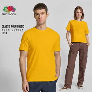 Fruit of the Loom Classic เสื้อยืด สำหรับผู้ชายและผู้หญิง คอ…