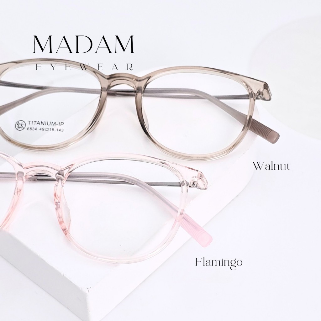 Love กรอบเจลลี่ ยืดหยุ่น เบาใส่สบาย ขาไทเทเนียม ( B-6834 )