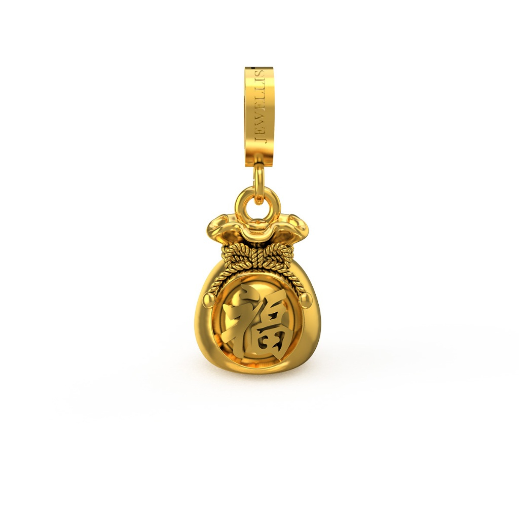 จี้ชาร์ม Gold Lucky Bag ถุงทอง  (เฉพาะจี้ชาร์ม ไม่รวมสร้อย)