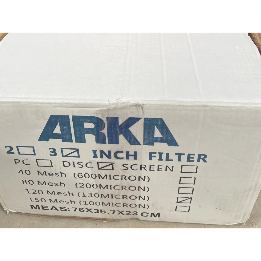 กรองเกษตร 3 นิ้ว ARKA  กรอง กรองน้ำ 3 นิ้ว รุ่นตัว Tสวน กรองน้ำ แบบตะแกรง แบบดิสก์ แบบยาวพิเศษ - รูปที่ 3