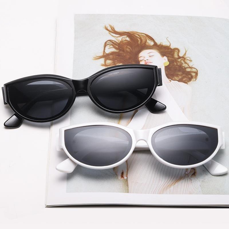 แว่นกันแดดทรงรีแคทอายสีดำสำหรับผู้หญิง 2025 แว่นกันแดดป้องกันรังสีอัลตราไวโอเลตสไตล์ใหม่ระดับไฮเอนด์ทำให้ใบหน้าของคุณดูเ - รูปที่ 4