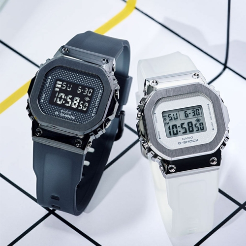 G-Shock นาฬิกาข้อมือผู้หญิง สายเรซิ่น รุ่น GM-S5600,GM-S5600SB,GM-S5600SK,GM-S5600SB-1D,GM-S5600SK-7