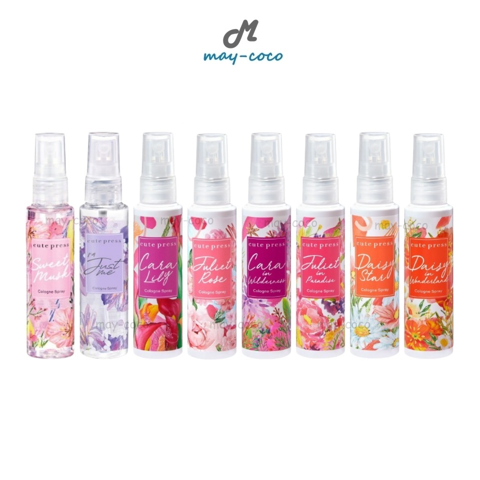 ถูก/แท้/มีไลฟ์ (60ml.) โคโลญ สเปรย์ Cute Press Cologne Spray สเปรย์ผิวกาย กลิ่นหอม ตัวหอม สดชื่น ละมุน ติดทน มีเสน่ห์