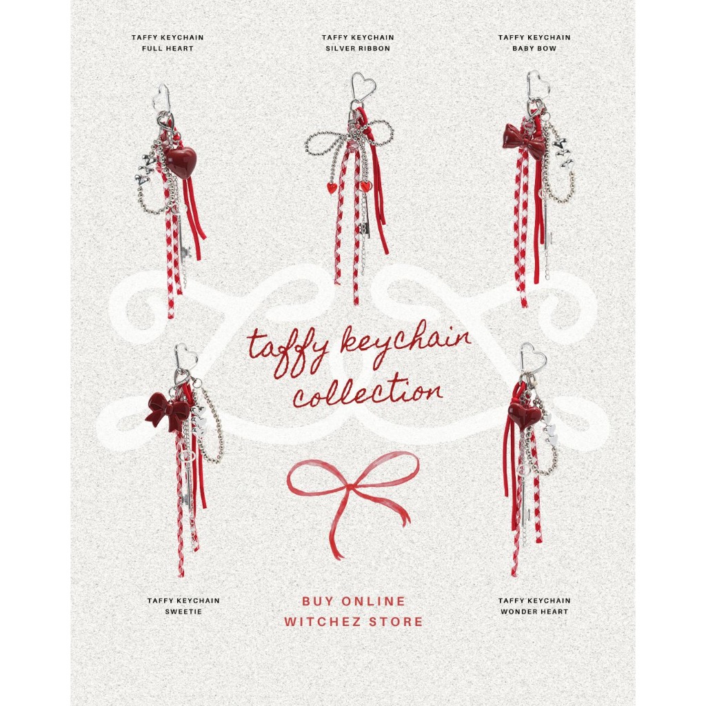 Witchez taffy keychain collection พวงกุญแจห้อยกระเป๋าสะพายไซต์ใหญ่