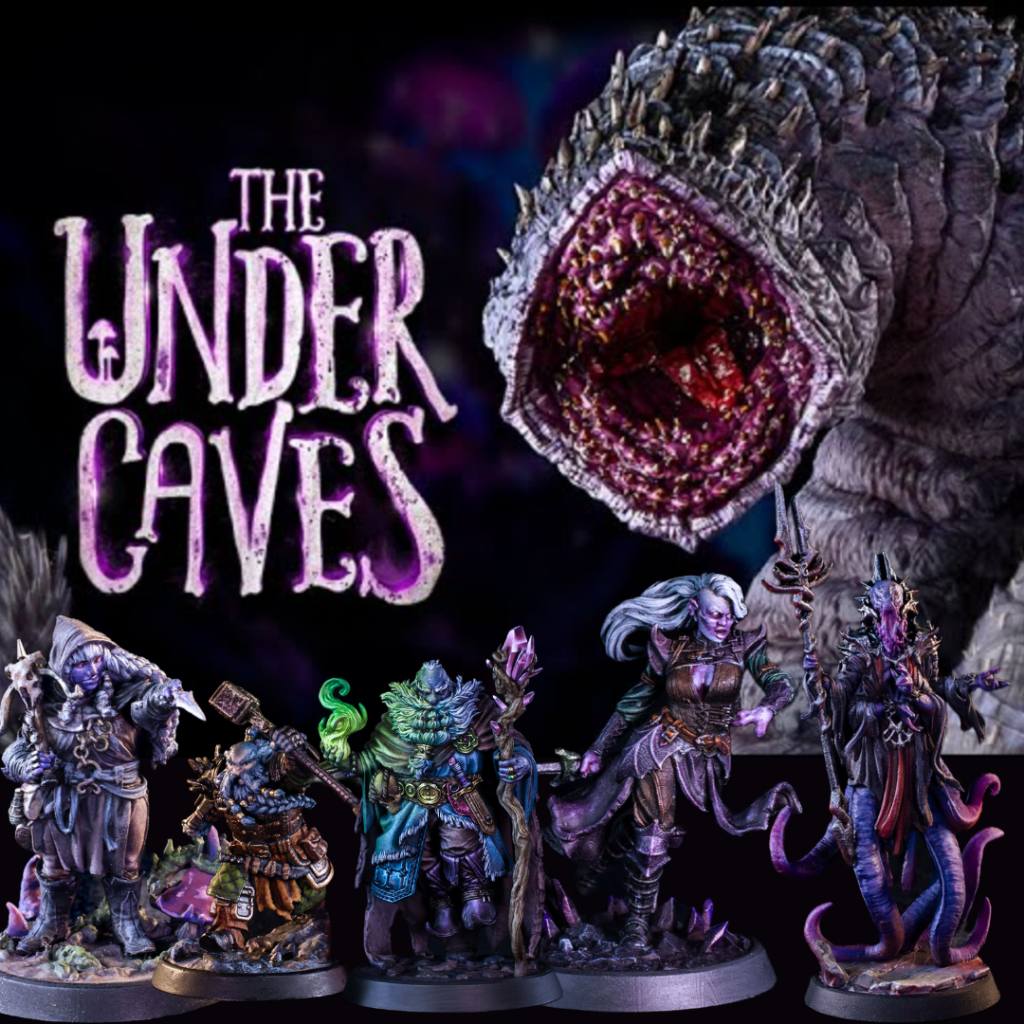 Dnd Miniature I The Undercaves I (งานเรซิ่นยังไม่ลงสี) ฐาน 1-2 นิ้ว