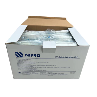 [ยกกล่อง] Nipro IV Administration Set สายชุดให้น้ำเกลือ [100 Unit] สาย (Tubing) ทำจากพลาสติกใส P.V.C.