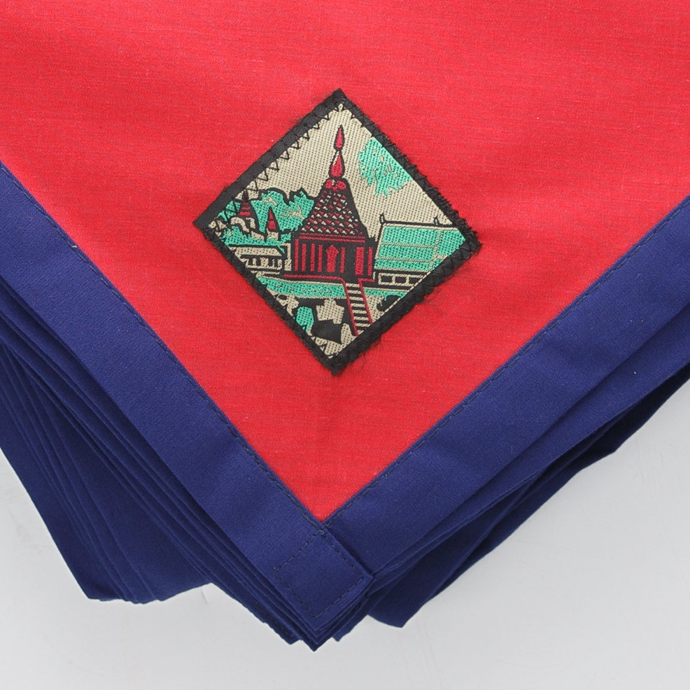 ผ้าพันคอลูกเสือสำหรับคุณครู เขตภาคกลาง (ไม่รวมกรุงเทพฯ และปริมณฑล) – ผ้าฝ้ายผสม สีประจำจังหวัด