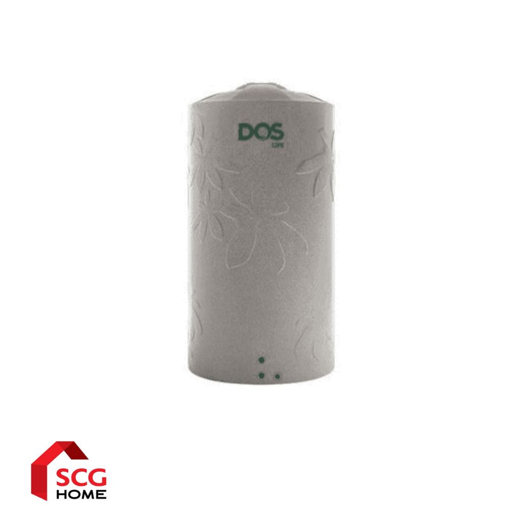 DOS ถังเก็บน้ำบนดิน รุ่น NOBLE (ท่อใน) DE-39/GP สีเทากราไฟท์ (1,000L-2,000L)