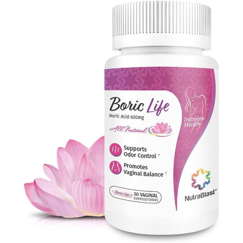 NutraBlast Boric Life Vaginal Suppositories – 30 แคปซูล (สูตรดูแลสมดุลภายใน) (Sku.2189) ราคา ถูกที่สุด ดีลบีเคเค แกลเลอรีภาพที่ 2