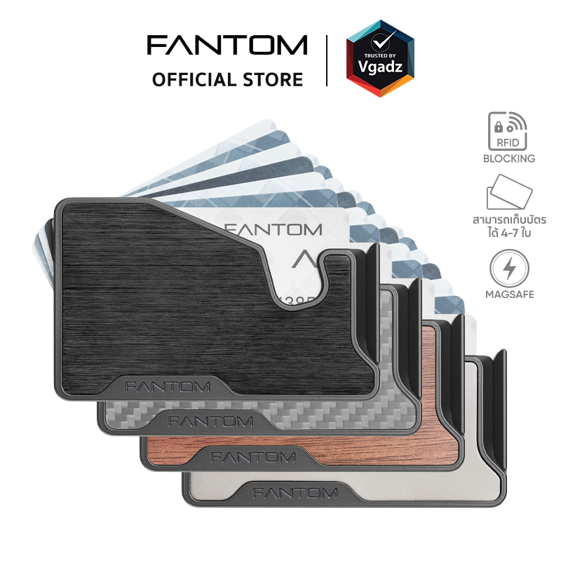 Fantom - ที่เก็บบัตรติดหลังมือถือ รุ่น FANTOM M - Slim / Extra Slim