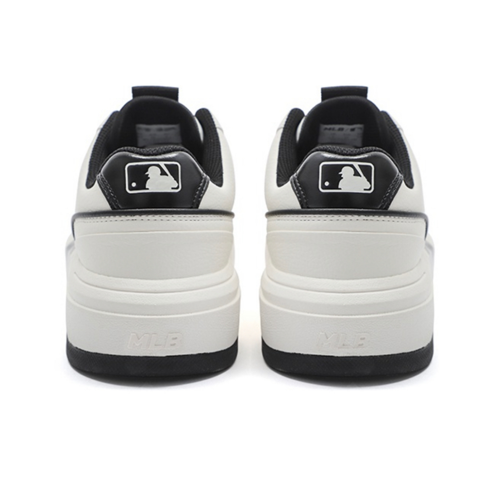 【ของแท้%100】MLB Chunky Liner Sneakers รองเท้าผ้าใบ รุ่น รองเท้าลำลอง-ขาว จัดส่งที่รวดเร็ว