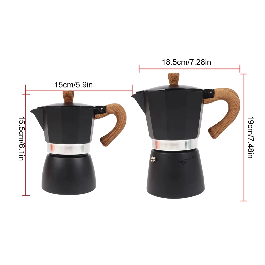 ❤ Diamond Coffee หม้อต้มกาแฟสด moka pot อลูมิเนียม แบบพกพา กาต้มกาแฟ เครื่องชงกาแฟ 3 ถ้วย/ 6ถ้วย มอคค่าพอท หม้อต้มกาแฟ thumbnail 10