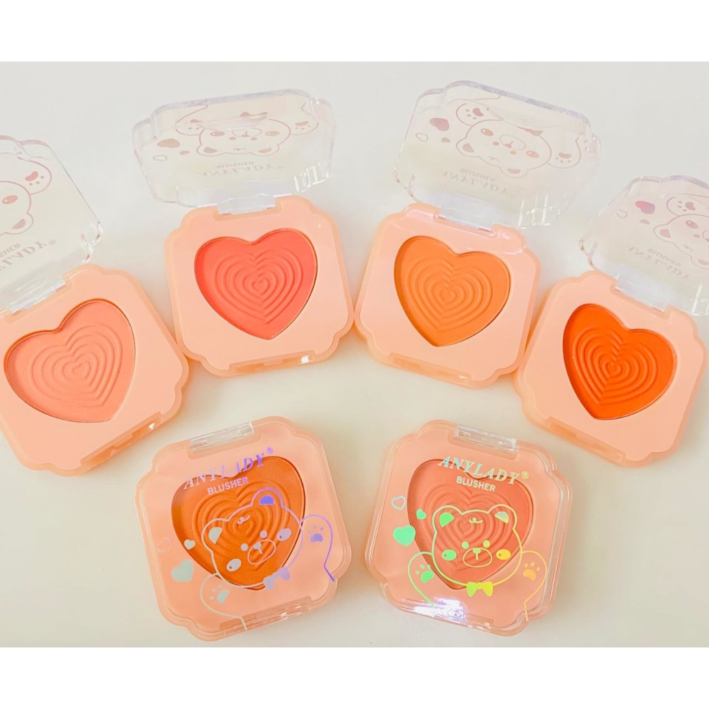 ANYLADY BLUSHER  บลัชออนหัวใจ ตลับน่ารักขนาดพกพา NO.8291