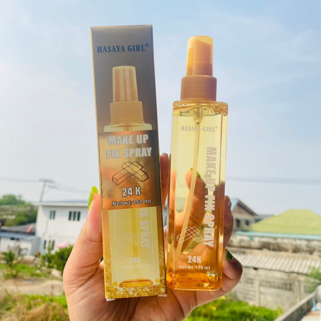 HASAYA GIRL เมคอัพสเปย์ สเปย์น้ำแร่ล็อคเครื่องสำอาง เติมน้ำให้ผิวหลังแต้งหน้า 150ml.