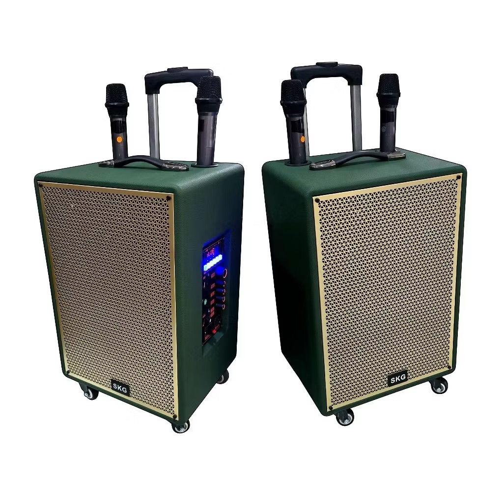 SKG ลำโพง บลูทูธ ล้อลาก 12นิ้ว 40W RMS. ไมค์ลอย 2ตัว เสียงดี เบสแน่น รุ่น KG-078 สีเขียว ราคา ถูกที่สุด ดีลบีเคเค แกลเลอรีภาพที่ 6
