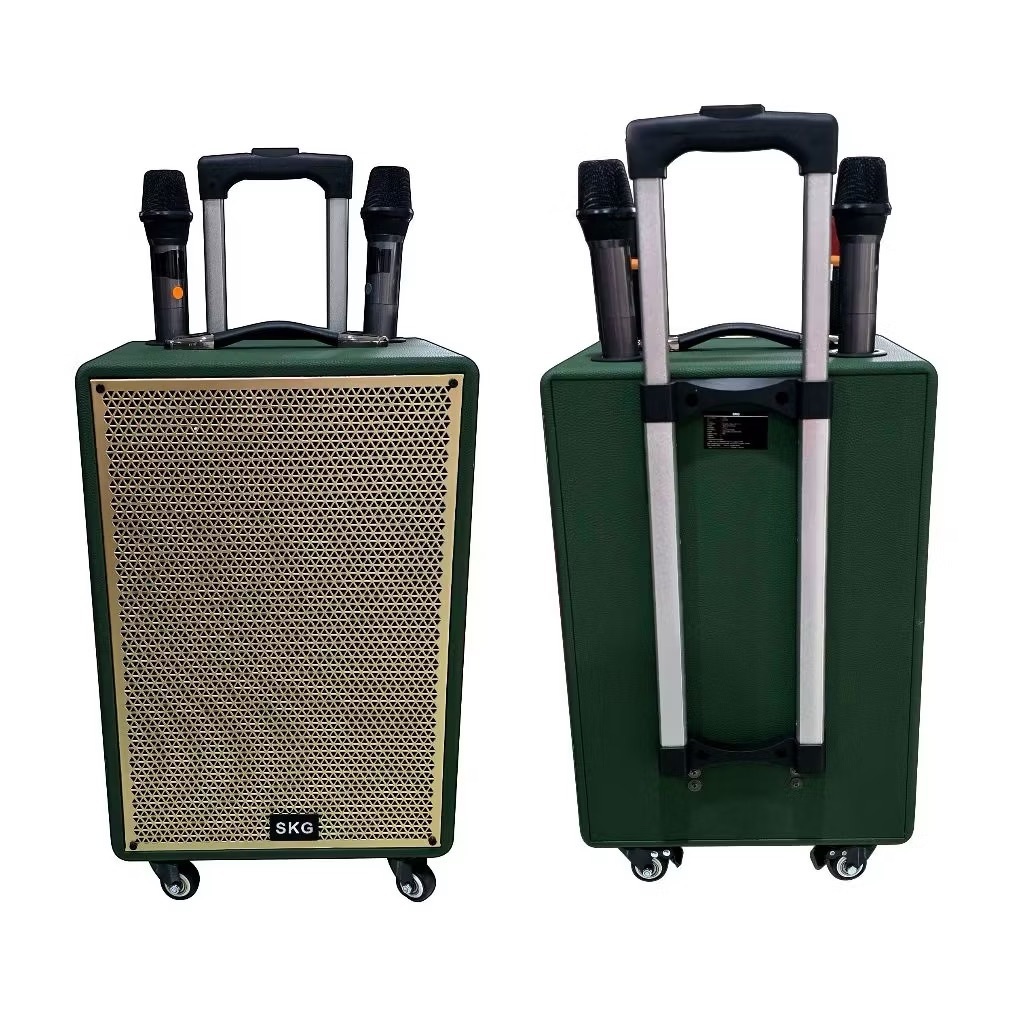 SKG ลำโพง บลูทูธ ล้อลาก 12นิ้ว 40W RMS. ไมค์ลอย 2ตัว เสียงดี เบสแน่น รุ่น KG-078 สีเขียว ราคา ถูกที่สุด ดีลบีเคเค แกลเลอรีภาพที่ 7