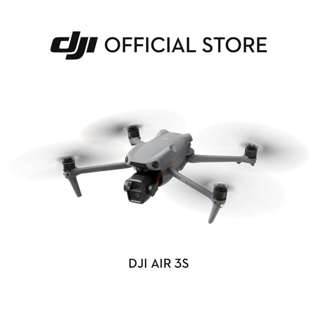 [ขึ้นทะเบียนโดรนก่อนจัดส่ง] DJI AIR 3S - Camera Drone | บินได้ 45 นาที | 1 and 1/1.3" ภาพถ่าย 48MP และวิดีโอ HDR 4K/120