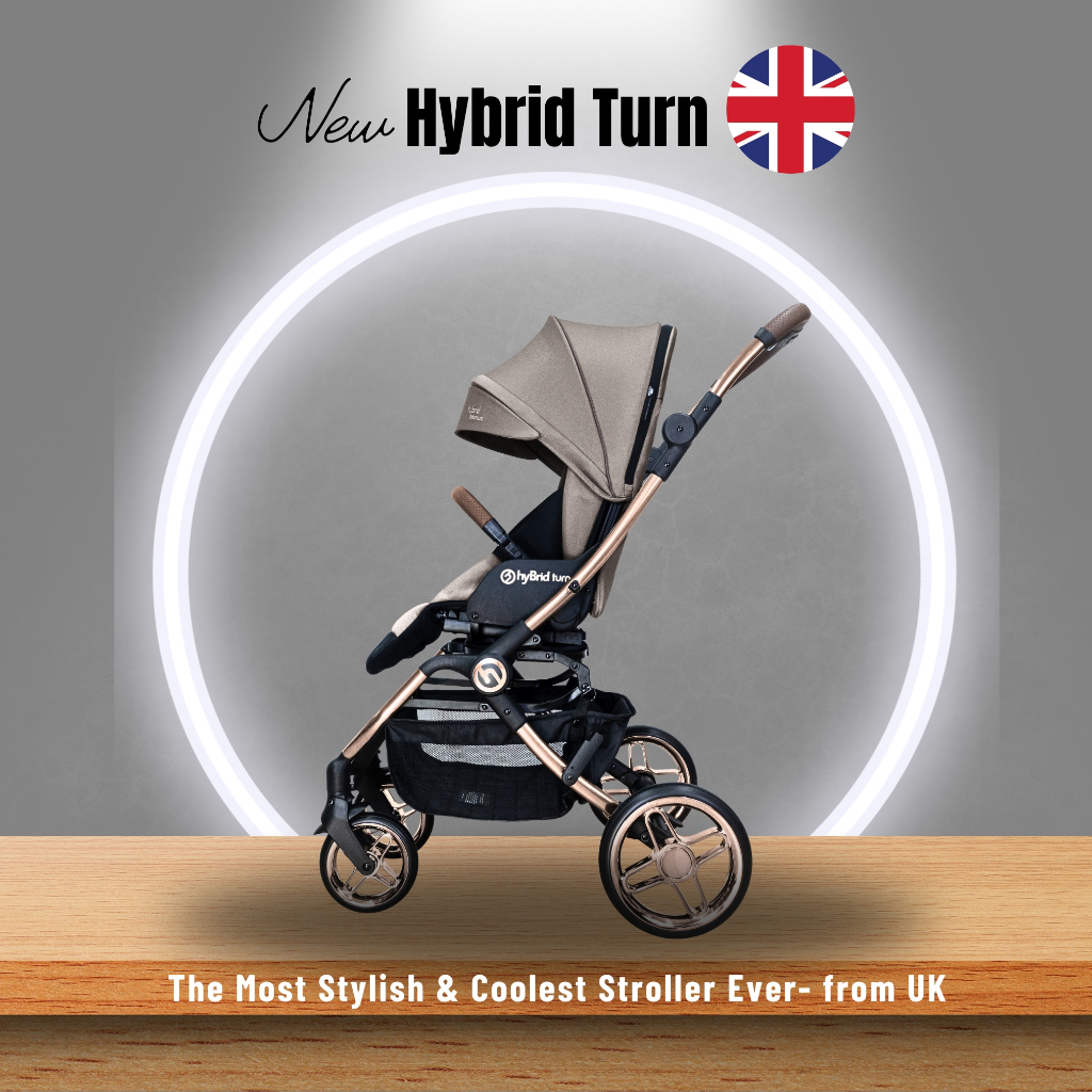 hybrid turn รถเข็นเด็ก ล้อใหญ่ พับออโต้ หมุนที่นั่งได้ สุดหรู รุ่นใหม่ล่าสุดจาก Babystyle UK