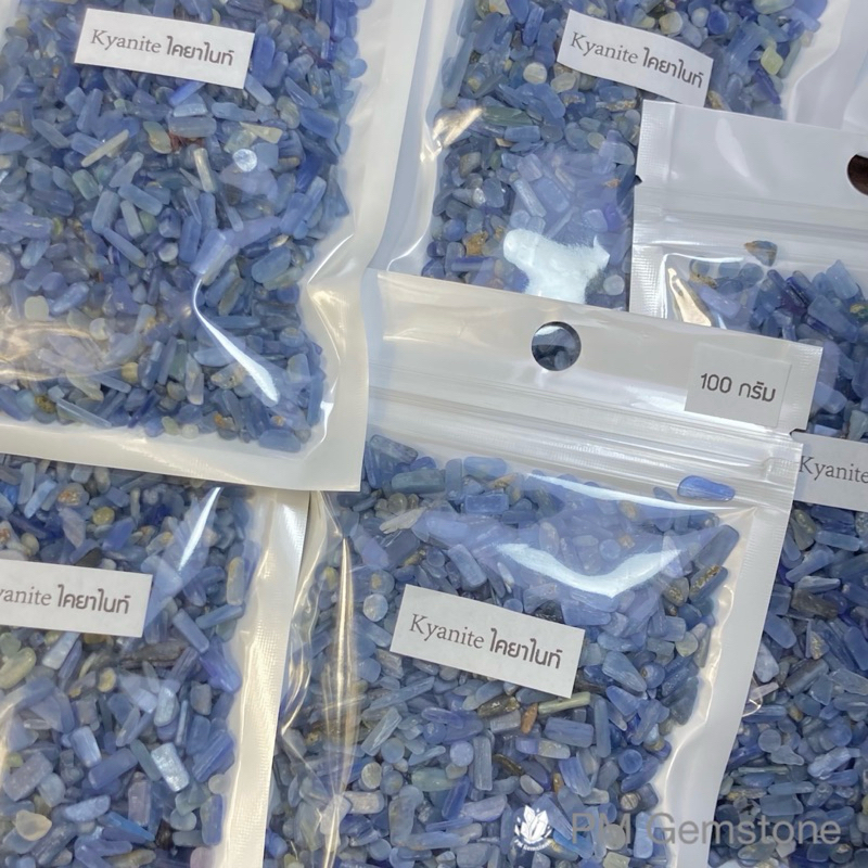 KN01 ไคยาไนต์ ( Kyanite ) ขนาดเล็ก 2-4mm หินธรรมชาติ รูปที่ 2
